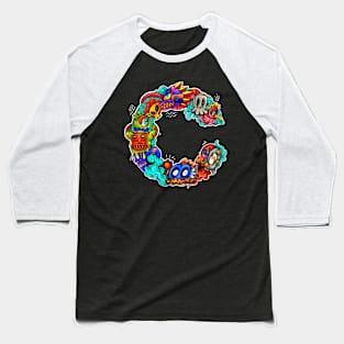 doodle monster C Baseball T-Shirt